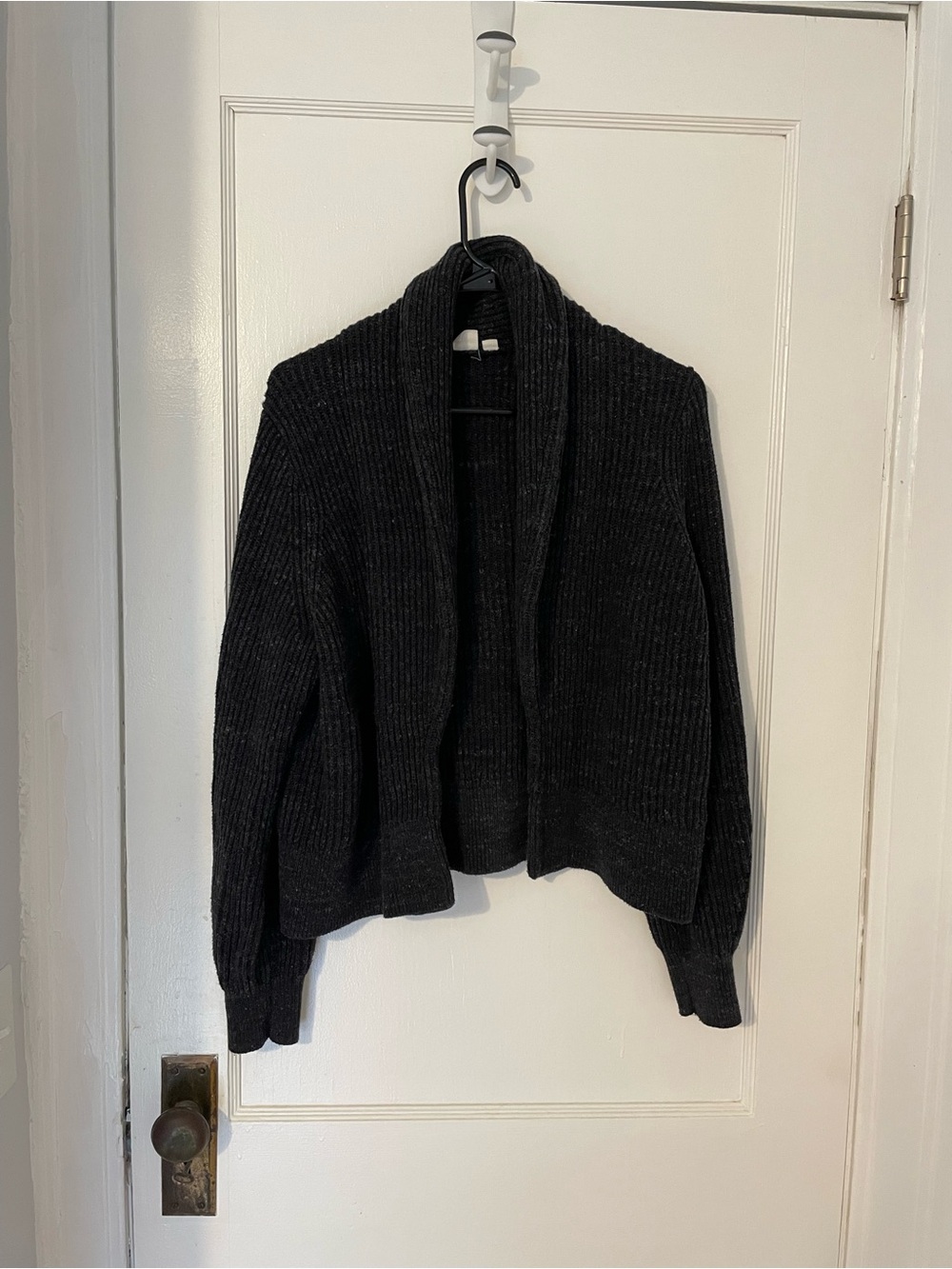 Gap charcoal grey shawl cardigan